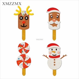 XMZZMX Fustelle in metallo per gelato natalizio Shadow per la realizzazione di cartoline, carta per goffratura, set di modelli artigianali, stencil