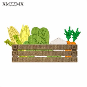XMZZMX Gemüsekorb Mais Metall Stanzformen für Kartenherstellung Prägung Papier Stanzteile Sets Album Handwerk Vorlagen Schablonen
