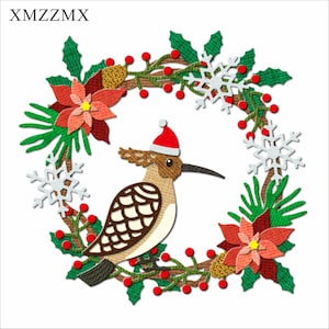 XMZZMX Matrices de découpe en métal ombre oiseau de noël pour la fabrication de cartes gaufrage papier découpes ensembles Album artisanat modèles pochoirs