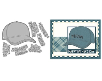 Fustelle per la festa del papà per la creazione di biglietti, set di fustelle in metallo per fai da te, scrapbooking, festival, album, forniture decorative