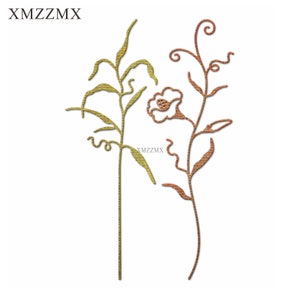 XMZZMX Troqueles de corte de metal con flores de gloria de la mañana para hacer tarjetas, troqueles de papel en relieve, conjuntos de plantillas de manualidades para álbumes