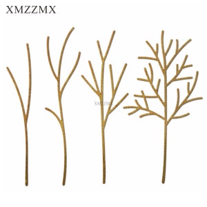 XMZZMX Boomtak Planten Metalen Stansmessen voor Kaarten Maken Embossing Papier Die Cuts Sets Album Ambachten Sjablonen stencils