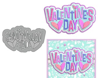 Fustelle di San Valentino per la creazione di biglietti, set di fustelle in metallo per fai da te, scrapbooking, carta, festival, album, forniture decorative