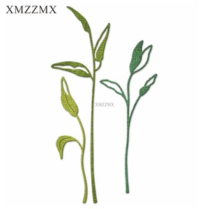 XMZZMX Boomknoppen Metalen Stansmessen voor Kaarten Maken Embossing Papier Die Cuts Sets Album Ambachten Sjablonen stencils