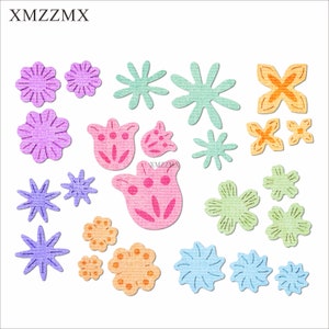 Troqueles de corte de Metal de varios pétalos XMZZMX para hacer tarjetas, juegos de troqueles de papel gofrado, plantillas para manualidades de álbumes