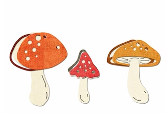 Ensemble De 7 Matrices De Découpe En Forme De Champignon En Métal