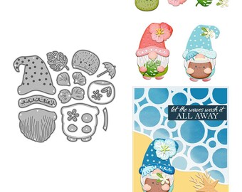 Zestawy wykrojników metalowych w kształcie kwiatu kokosa do tworzenia kartek, do scrapbookingu, na festiwale, do albumów, do samodzielnego wykonania