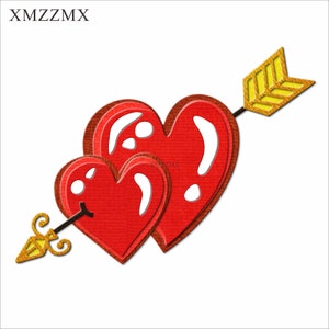 XMZZMX Troqueles de corte de metal con forma de corazón y flecha para el día de San Valentín para hacer tarjetas, troqueles de papel en relieve, conjuntos de plantillas para manualidades