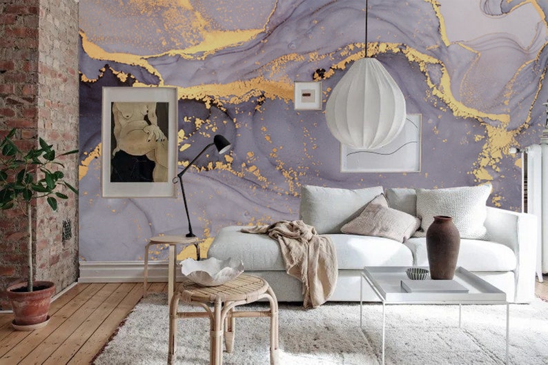 Marble Wallpaper Marble Peel and Stick Wallpaper, Marble Look Wallpaper, Marble Design Wall