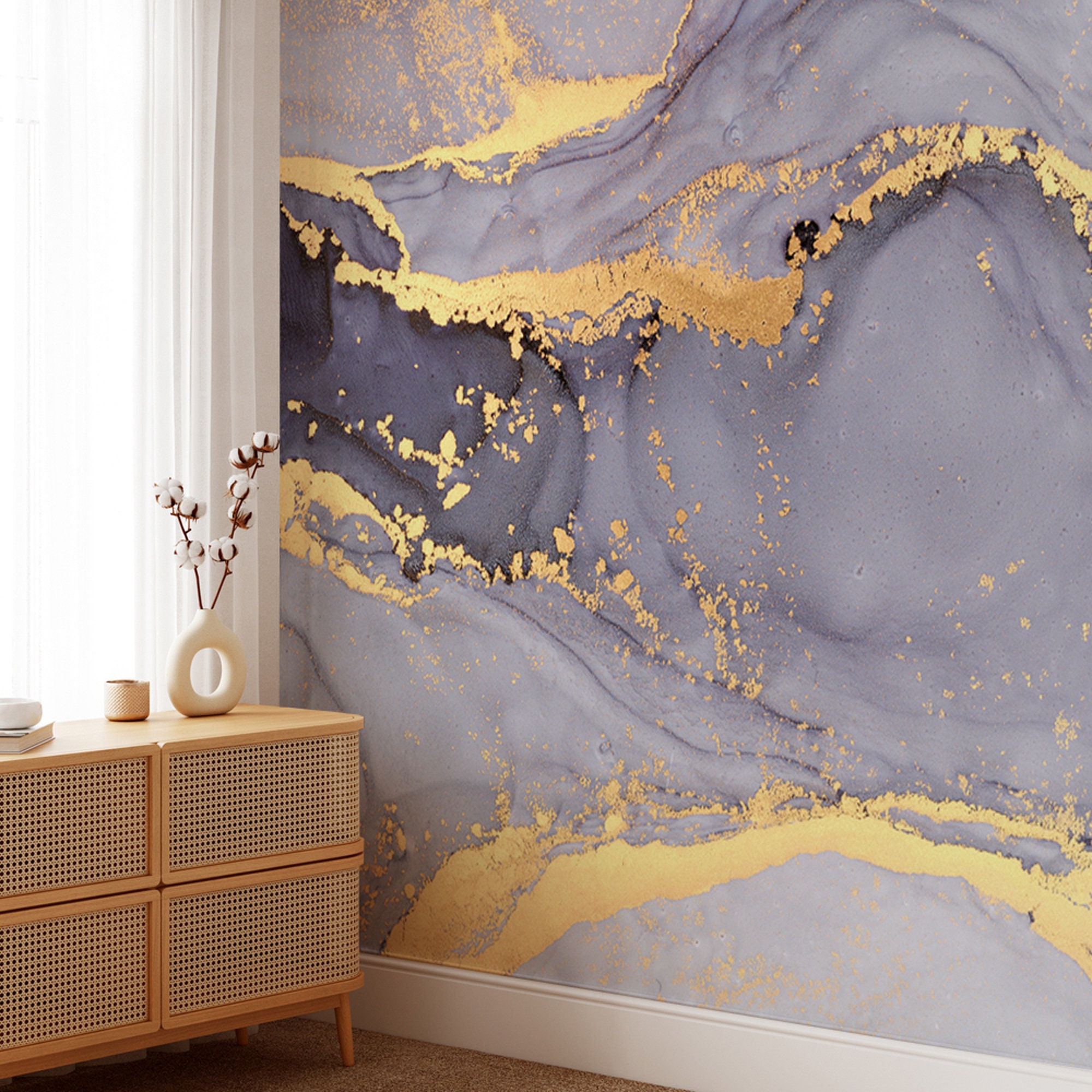 Marble Wallpaper Marble Peel and Stick Wallpaper, Marble Look Wallpaper, Marble Design Wall