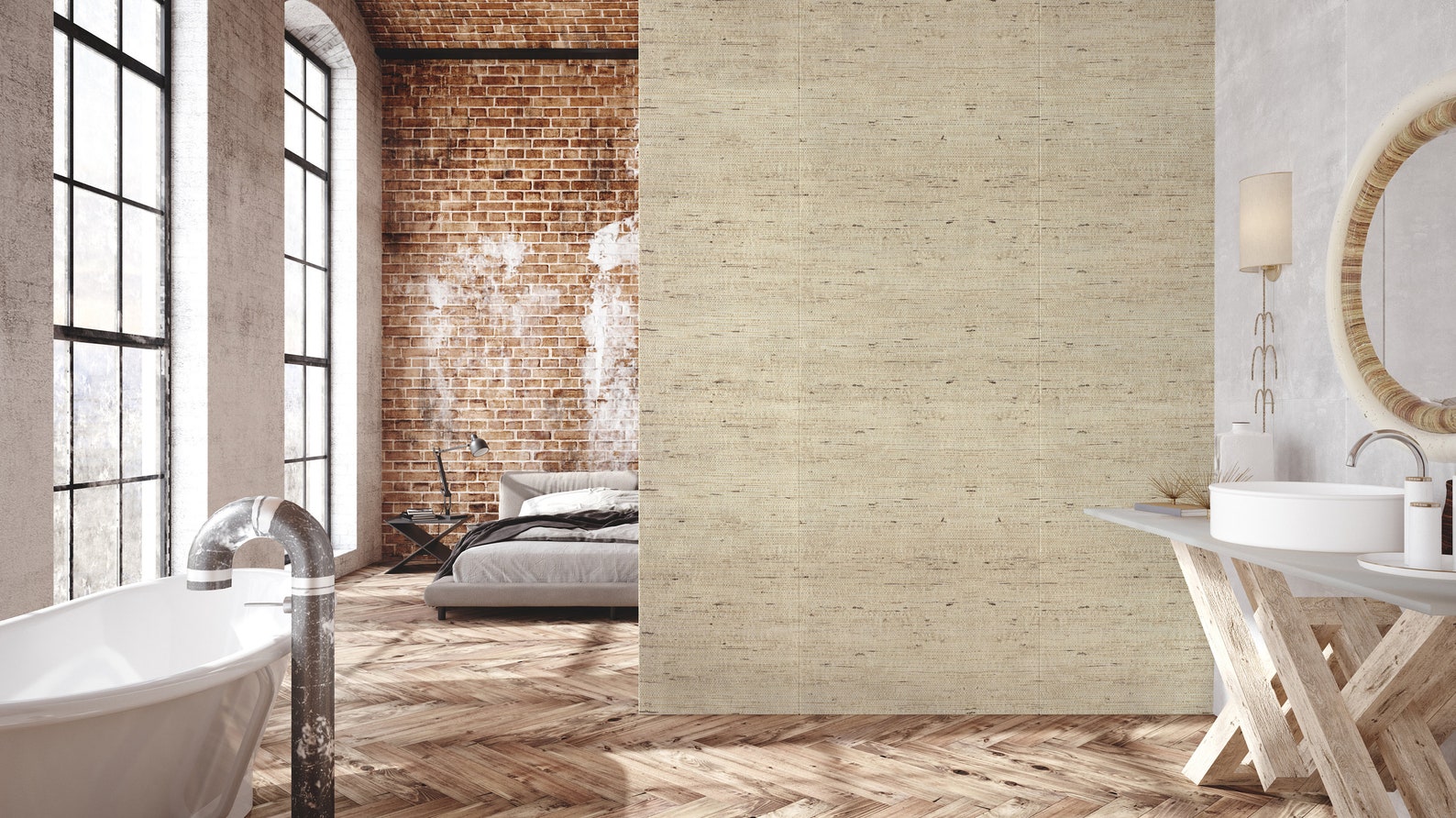 Peel and Stick Faux Grasscloth Self Adhesive Wallpaper Etsy