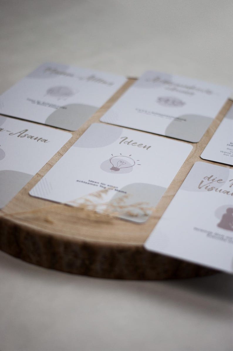 Mindfulness Cards for Mothers | 31 Encouragement Cards with Exercises, Affirmations & Meditations | Self-Care Gift + Wooden Stand image 16