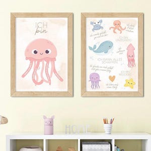 Affirmations-Posterset für Kinder | A4 Mutmachposter | Achtsamkeitsposter für Kinderzimmer | Positive Botschaften für Jungen und Mädchen
