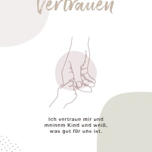 Affirmationskarte Mama und Kind