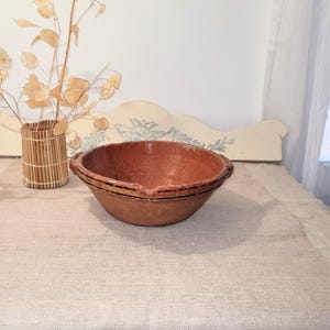 Vintage Toupine / Tian in Glazed Terracotta – Rustic Authentic Dish for Cooking or Decoration