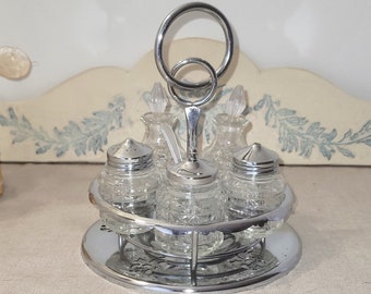 ビンテージステンレススチール製アイスクリームカップ 4 個または 6 個