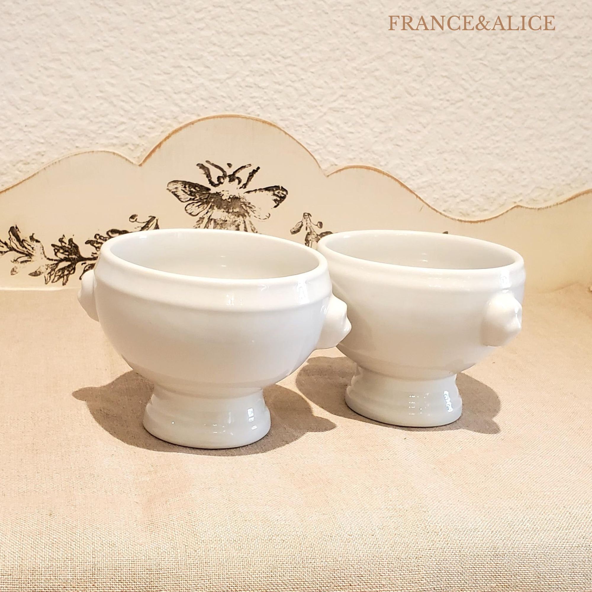 2 French Vintage Lion Head Soup Bowls.onion Soup Bowls. Etsy