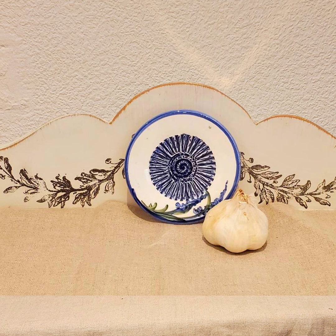 Vintage Ceramic Garlic Scraper. Lavender Decor Garlic Press. Etsy