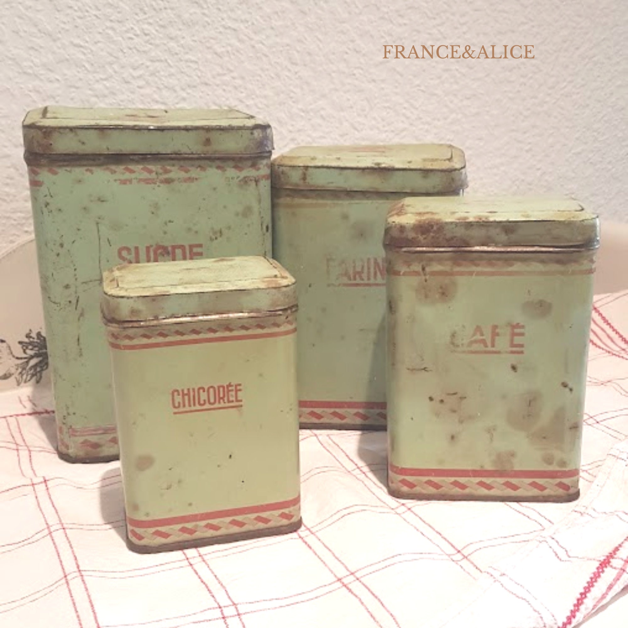 Boîte à café vintage -  France