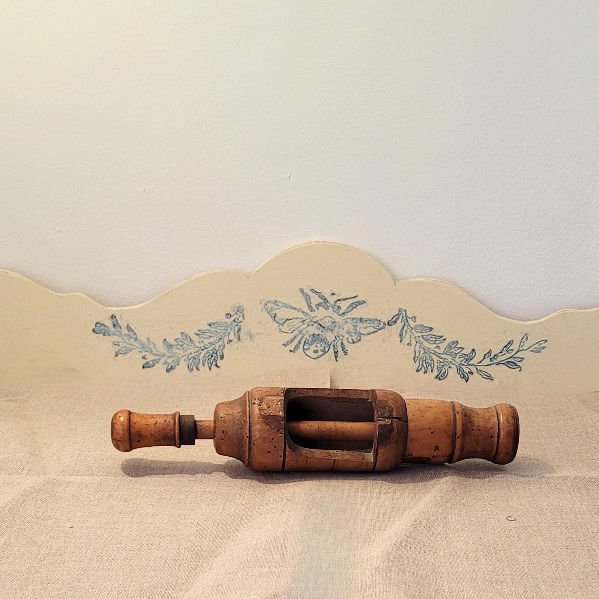 Bouche Bouteille Ancienne En Bois – Déco Vintage – Sans Marque