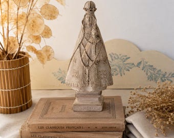 13” Large Pieraccini Vintage French Chalkware Plaster Statue of
