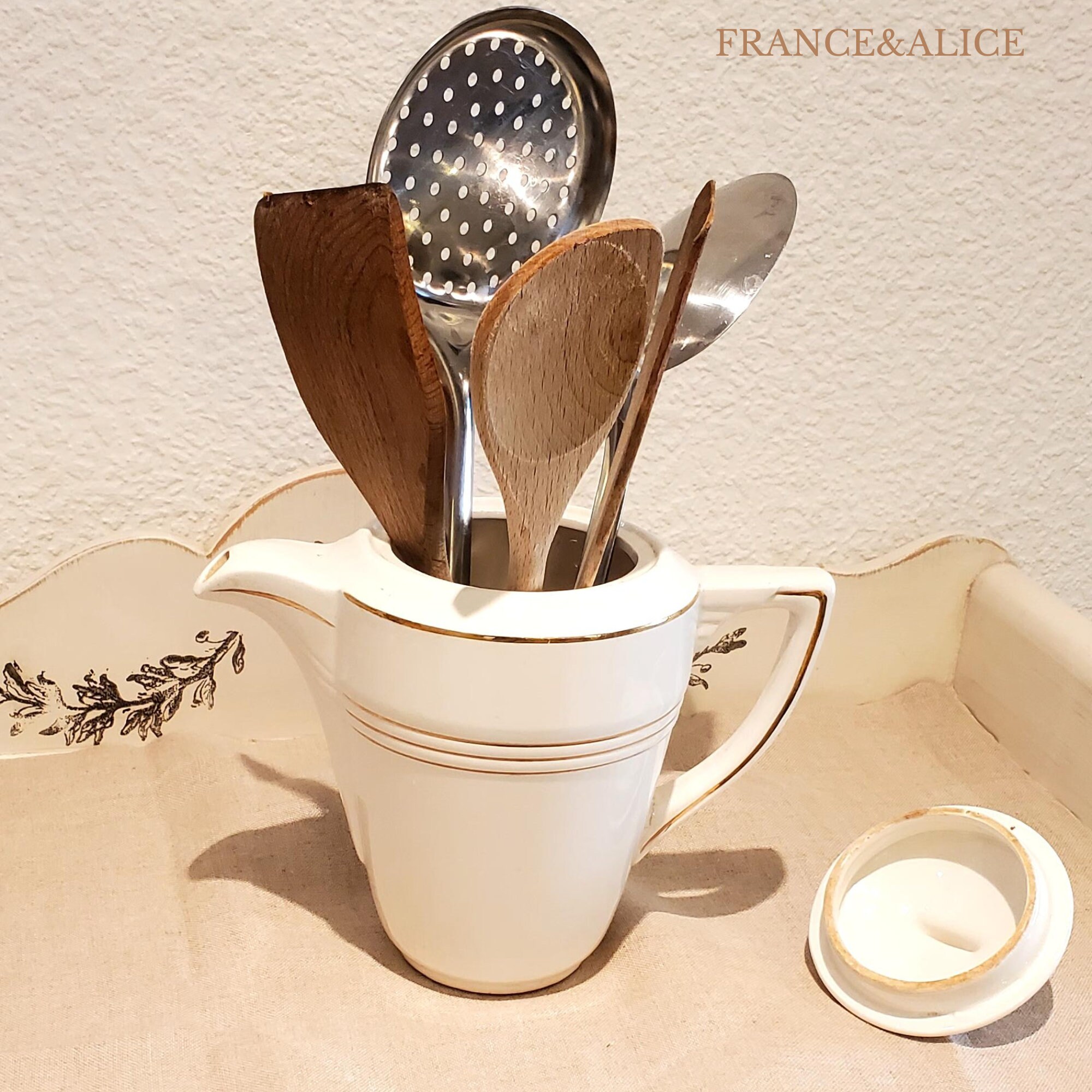 Service à thé et à café art déco en porcelaine de Limoges f. legrand