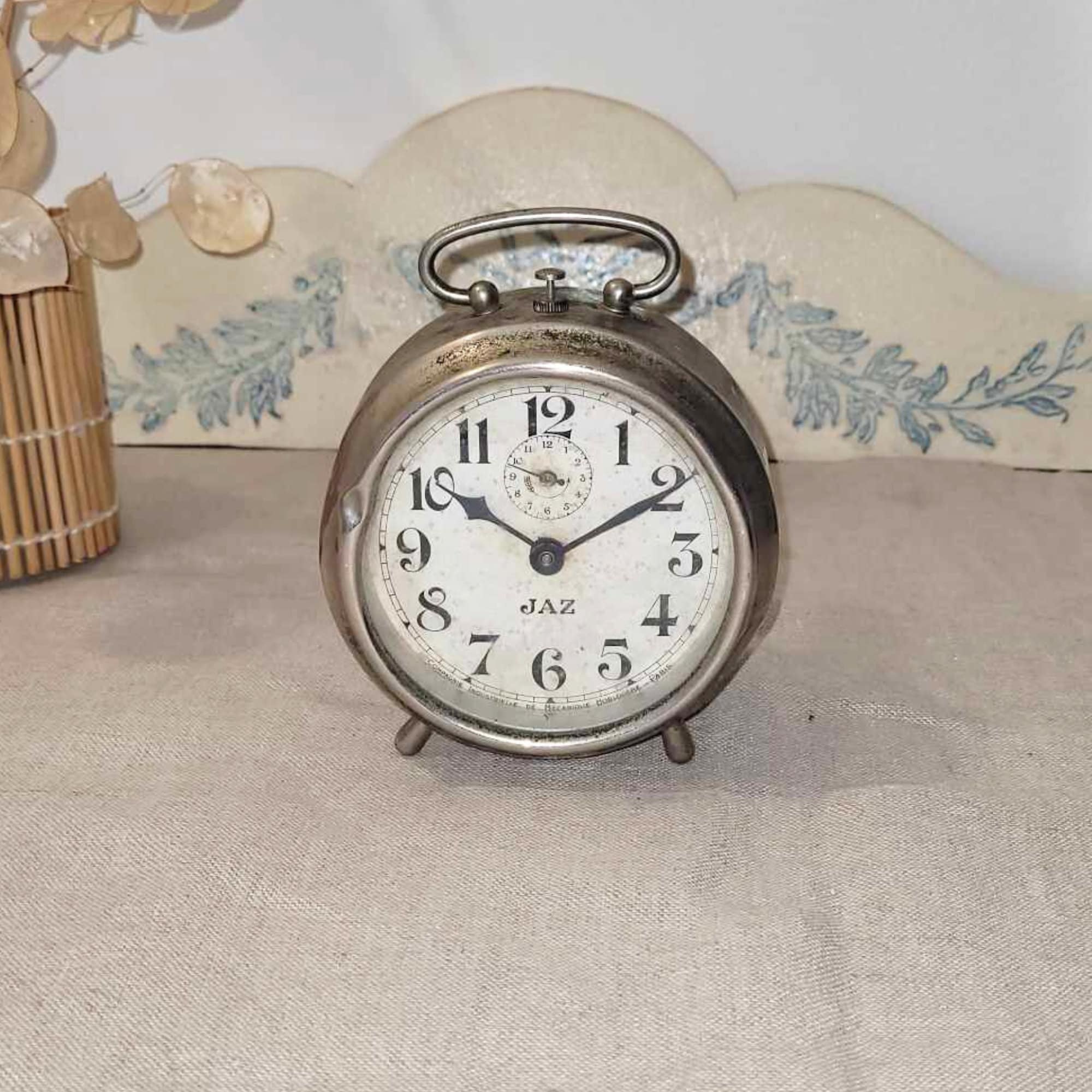 jam  made　 Antique JAZ Alarm Clock 1920s-30s — Parisian Mechanical, Aged