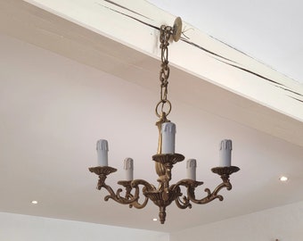 Baroque bronze chandelier. “PABLO” chandelier