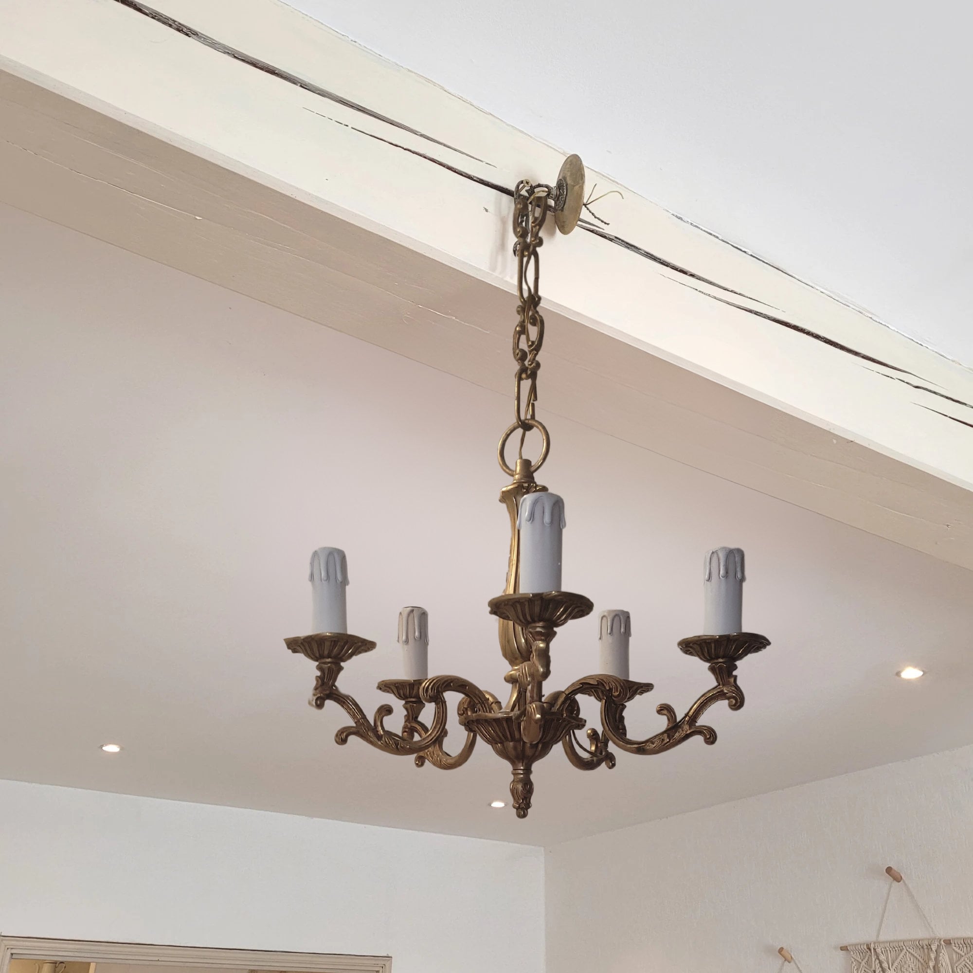 Baroque bronze chandelier. “PABLO” chandelier
