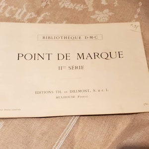 Livret vintage Point de marque DMC Français. Abécédaire, point de croix, points comptés image 4