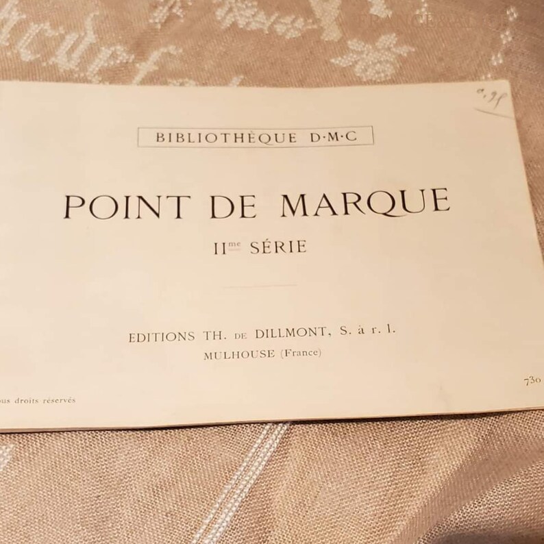 Livret vintage Point de marque DMC Français. Abécédaire, point de croix, points comptés image 4