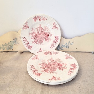 Set of 6 vintage  Staffordshire English Myott Royal Mail ceramic plates
