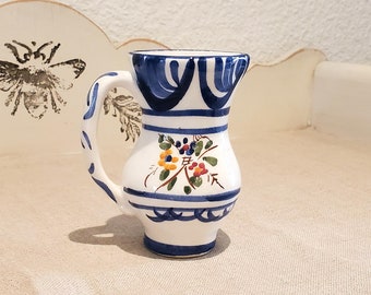 Original vintage hand-painted ceramic milk jug