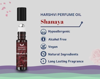 Shanaya Parfümöl: Rose, Oud, Amber, Moschus - Lang anhaltender Duft