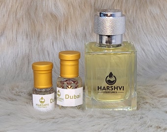 Harshvi Dubai Sweet, Fruity, Musky Arabic Unisex Fragrance 100% Pure Oil/ Attar, Non Alcohol Concentrated Perfume Oil and Perfume Spray EDP