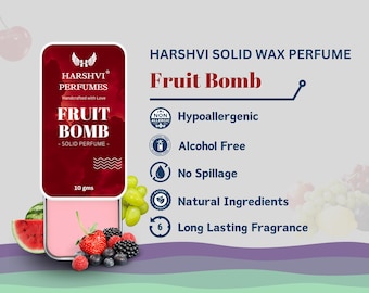 Handmade Fruit Bomb Solid Wax Perfume: Fruity Sweet Fragrance