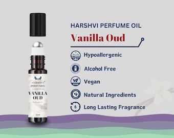 Vanilla Oud Perfume Oil: Alcohol-Free Unisex Fragrance