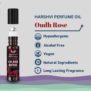 Rose Oud Perfume Oil / Attar / CPO | Unisex Long-Lasting Fragrance | Luxurious Floral & Woody Scent | Alcohol-Free | Handmade Perfume