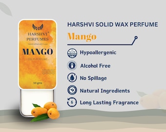 Handmade Mango Solid Perfume: Natural, Alcohol-Free Wax