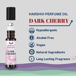 Dark Cherry Perfume Oil: Almond, Vanilla, Long-Lasting Aroma