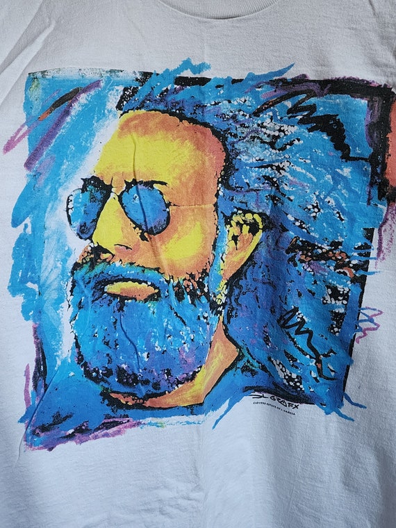 1995 Jerry Garcia Liquid Blue T-shirt - image 5