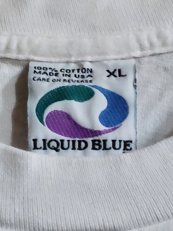 1995 Jerry Garcia Liquid Blue T-shirt - image 8