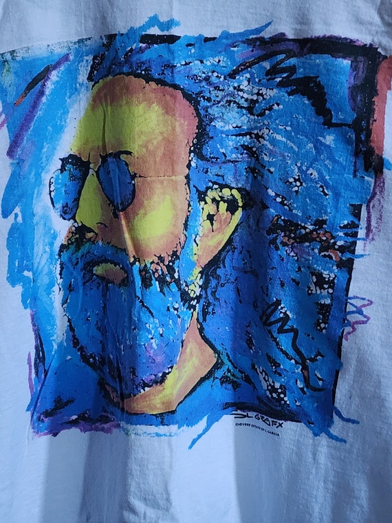 1995 Jerry Garcia Liquid Blue T-shirt - image 2