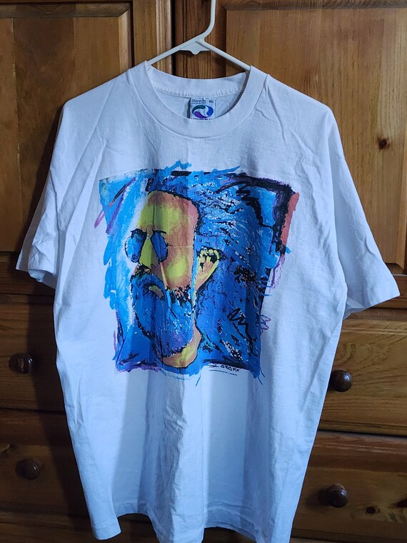 1995 Jerry Garcia Liquid Blue T-shirt - image 7