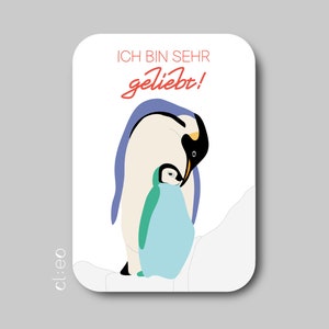 Kleine Affirmationskarte/Mutmachkarte "Ich bin sehr geliebt!" (DIN A7), Glaubenssätze, Ostern, Einschulung, Geburtstag