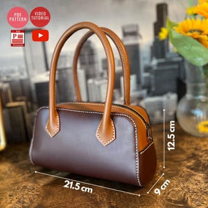 Modèle PDF de sac à main / Sac femme téléchargeable / Modèle de sac quotidien DIY / Modèle PDF / Tutoriel vidéo