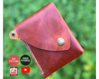 Premium Foldable Wallet PDF Pattern Template - Stylish DIY Instructions for Crafting Your Perfect Wallet