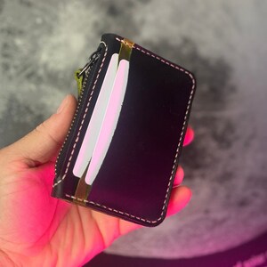 Cardholder with Zipper  Pattern /Compact Wallet PDF Template / Leather DIY / PDF Download / Video Tutorial