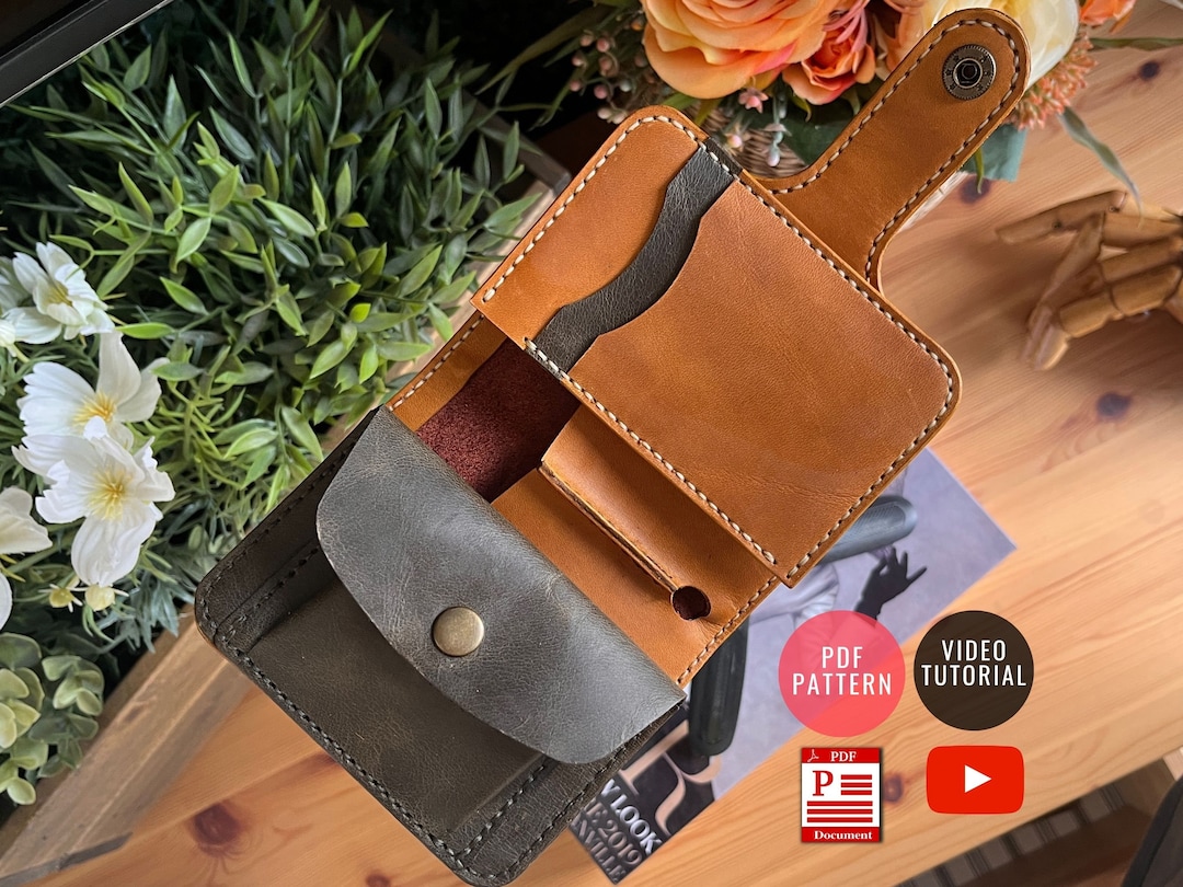 Premium Bifold Leather Wallet Pattern / PDF Template / Leather DIY