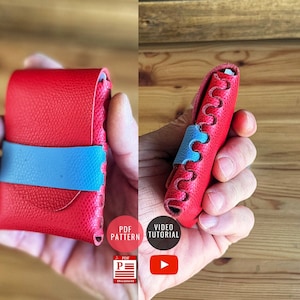 Herunterladbares stichloses Brieftaschen-Muster - Leder Brieftasche Muster, keine nähen Brieftasche Vorlage, kein nähen Muster pdf Erstellen Sie stilvolle DIY